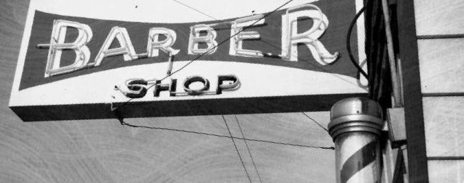 Barber shop sign