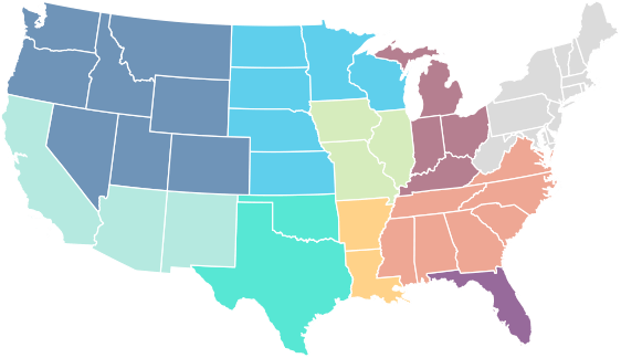 Territories map